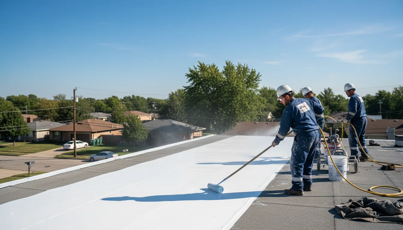Commercial roof coating in Viola, WI near me